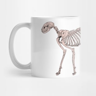 Cat Skeleton Natural Mug